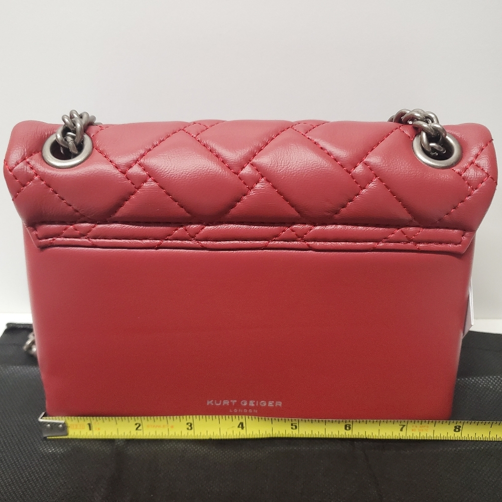 Kurt Geiger London Kensington Mini Leather Quilted Shoulder Crossbody Bag - Picture 3 of 9